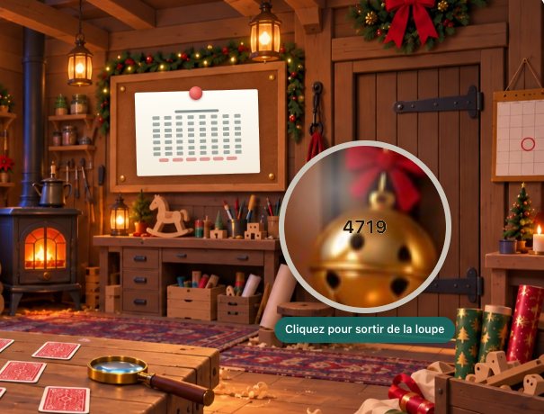 La loupe révèle le code du grelot